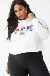 Plus Size Inspire Graphic Hoodie