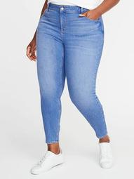 High-Waisted Secret-Slim Pockets Plus-Size Rockstar Cropped Super Skinny Jeans