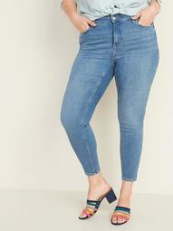 High-Waisted Plus-Size Secret-Slim Rockstar Super Skinny Jeans