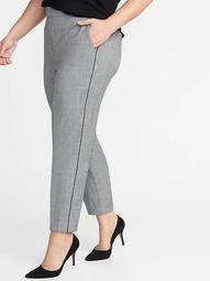 Mid-Rise Secret-Slim Pockets Plus-Size Pull-On Pants 