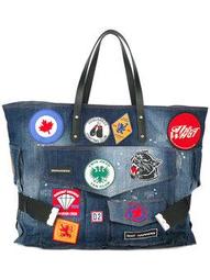 patchwork shopper bag