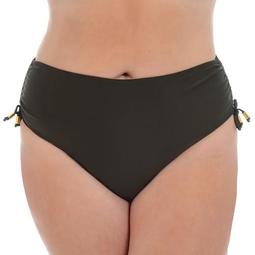 Plus Size Cyn and Luca Side-Tie Hipster Bikini Bottoms