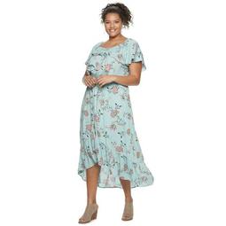 Plus Size Juniors' American Rag Lampshade High-Low Maxi Dress