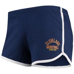Women's Junk Food Navy Cleveland Cavaliers Side Piping Shorts