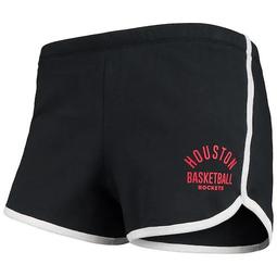 Women's Junk Food Black Houston Rockets Side Piping Shorts
