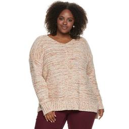 Plus Size SONOMA Goods for Life™ V-Neck Pullover Sweater