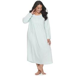 Plus Size Croft & Barrow® Velour Nightgown