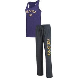 Women's Concepts Sport Purple/Charcoal LSU Tigers Essential Topic Tank Top & Pants Sleep Set