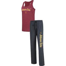 Women's Concepts Sport Maroon/Charcoal Arizona State Sun Devils Essential Topic Tank Top & Pants Sleep Set