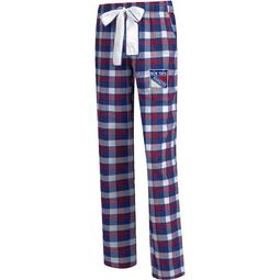 Women's Concepts Sport Blue New York Rangers Plus Size Piedmont Flannel Pants
