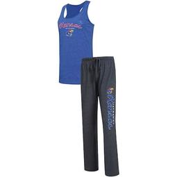 Women's Concepts Sport Royal/Charcoal Kansas Jayhawks Essential Topic Tank Top & Pants Sleep Set