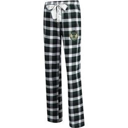 Women's Concepts Sport Hunter Green/Black Milwaukee Bucks Plus Size Piedmont Flannel Sleep Pants