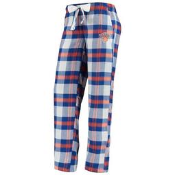 Women's Concepts Sport Blue/Orange New York Knicks Headway Flannel Pants