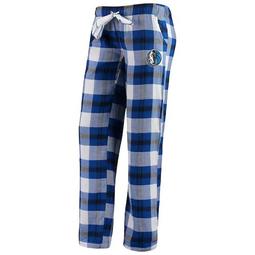 Women's Concepts Sport Blue/Black Dallas Mavericks Headway Flannel Pants