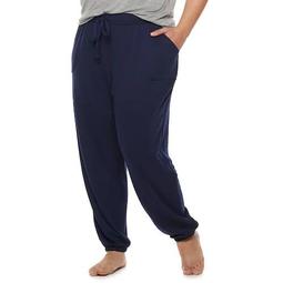 Plus Size SONOMA Goods for Life™ French Terry Banded Bottom Sleep Pants