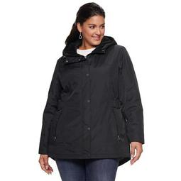 Plus Size d.e.t.a.i.l.s Radiance Hooded Midweight Jacket