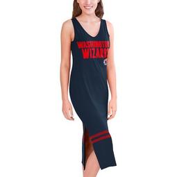 Women's G-III 4Her by Carl Banks Navy Washington Wizards Opening Day Maxi Dress