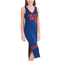 Women's G-III 4Her by Carl Banks Blue New York Knicks Opening Day Maxi Dress
