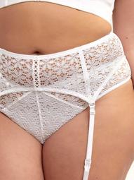 Garter Belt with Lace Up Detail - Ashley Graham