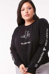 Plus Size PlayStation Graphic Top