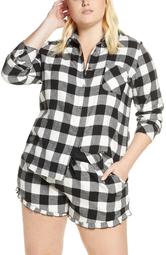 Flannel Shortie Pajamas