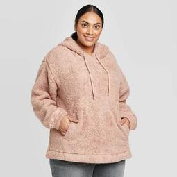 Women's Crewneck Sherpa Sweatshirt Hoodie (X-Small – Plus Size 4X)  - Universal Thread™