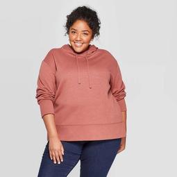 Women's Plus Size Long Sleeve Pullover Hoodie - Ava & Viv™