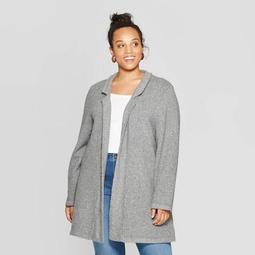 Women's Plus Size Long Sleeve Car Coat - Ava & Viv™