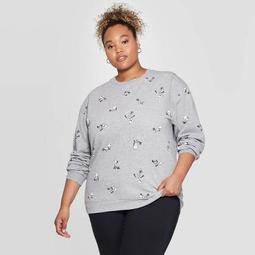 Women's Olaf Plus Size Sweatshirt (Juniors') Heather Gray