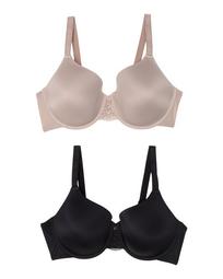 2pk Full Figure T Shirt Bras With Lace