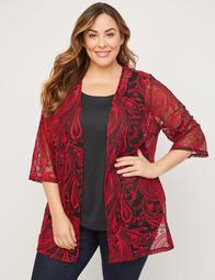 Embroidered Paisley Overpiece