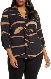 Abstract Animal Twist Front Top