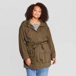 Women's Plus Size Exaggerated Long Sleeve Jacket - Who What Wear™ Green