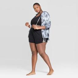 Women's Plus Size Retro Striped Lounge Pajama Shorts - Colsie™