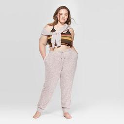 Women's Plus Size Cozy Lounge Jogger Pajama Pants  - Colsie™