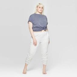 Women's Plus Size Lounge Jogger Pajama Pants - Colsie™ Gray