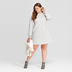 Women's Plus Size Long Sleeve Crewneck Sweater Dress - Universal Thread™