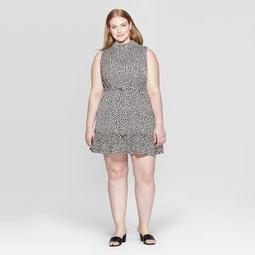 Women's Plus Size Sleeveless Scoop Neck Mini Dress - Who What Wear™