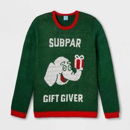 Subpar Gift Giver Plus Size Sweater - Green