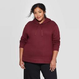 Women's Plus Size Long Sleeve Hoodie with Side Slit Sweatshirt - A New Day™