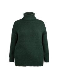 **DP Curve Green Boucle Roll Neck Jumper