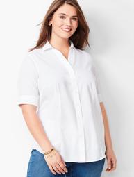 Perfect Shirt - Elbow-Length Sleeves - Solid