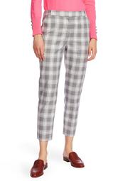 Flat Front Shadow Plaid Trousers