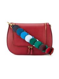 Burgundy 'Vere' link strap satchel