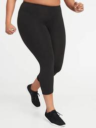 High-Waisted Elevate Compression Plus-Size Crops