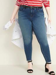High-Waisted Secret-Slim Pockets + Waistband Rockstar 24/7 Sculpt Plus-Size Super Skinny Jeans 