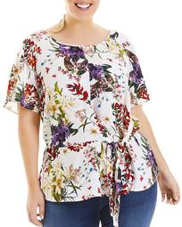 Bright Oasis Floral Top