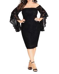 Mystic Lace Bell Sleeve Dress