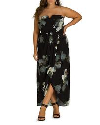 Orchid Dreams Strapless Maxi Dress