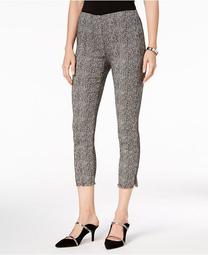 Tweed Fringe-Hem Ankle Pants, Created for Macy's